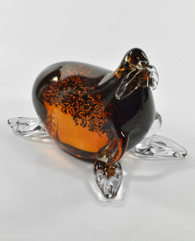 Art Glass Seal Sculpture