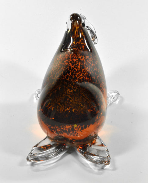 Art Glass Seal Sculpture