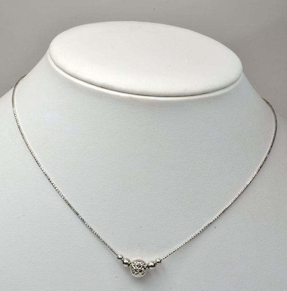 Officina Bernardi Silver Moon Ball Pendant