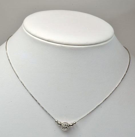 Officina Bernardi Silver Moon Ball Pendant