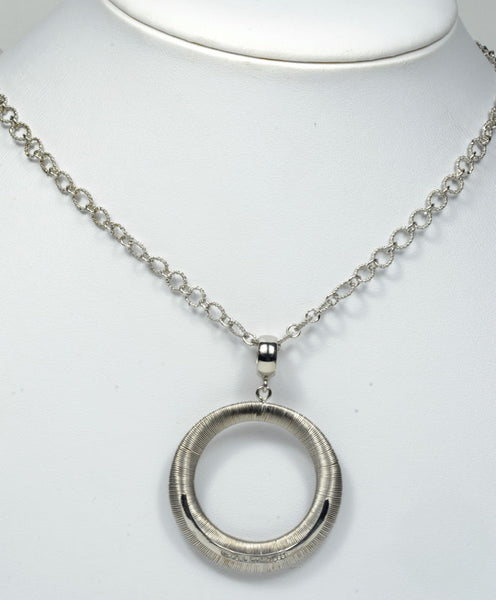 Sterling Seta Design Necklace