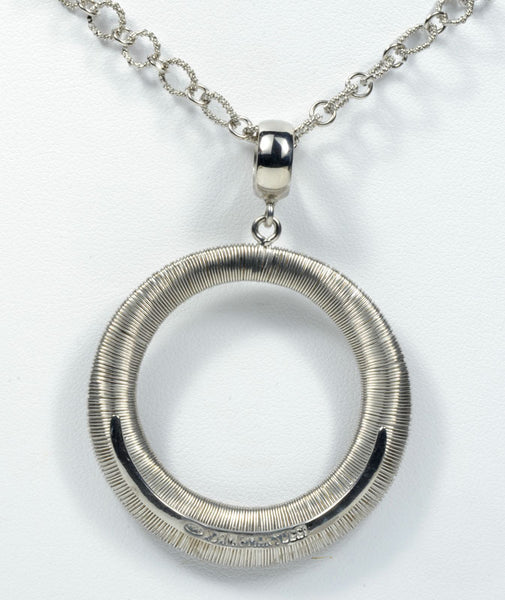 Sterling Seta Design Necklace