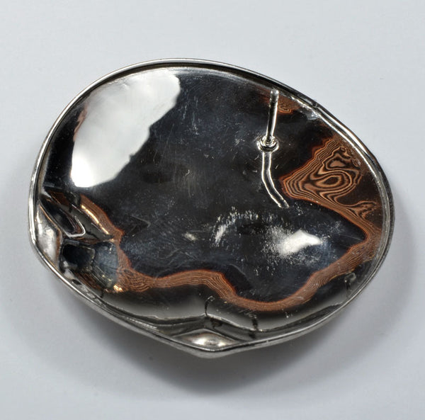 Sterling Silver Brushed 2 1/2" Disc Earrings