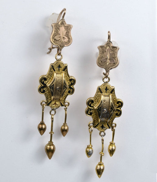 Estate Dangle Edwardian Style Earrings