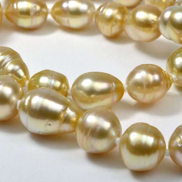 Freshwater Golden Pearl Necklace, 18'