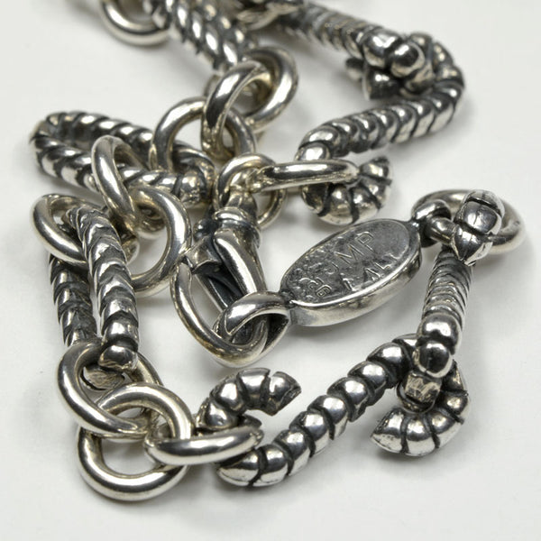 Sterling Silver S Links & Ovals Bracelet