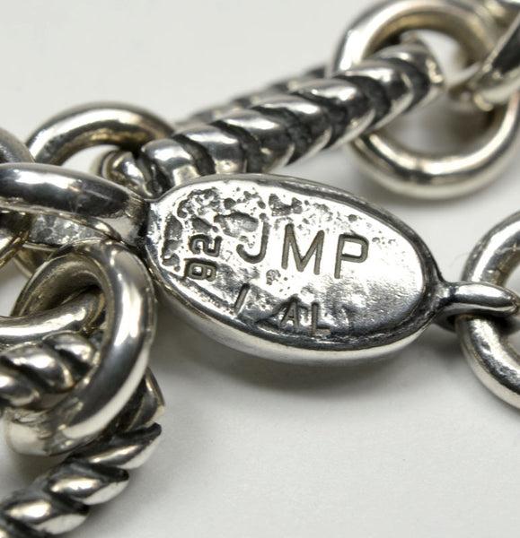 Sterling Silver S Links & Ovals Bracelet