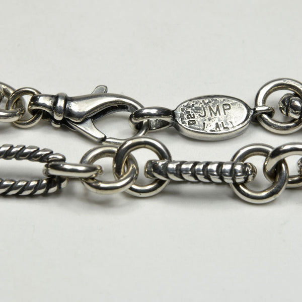 Sterling Silver S Links & Ovals Bracelet