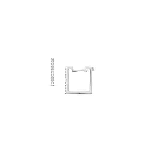 Roberto Coin 18K  Diamond Square Earrings