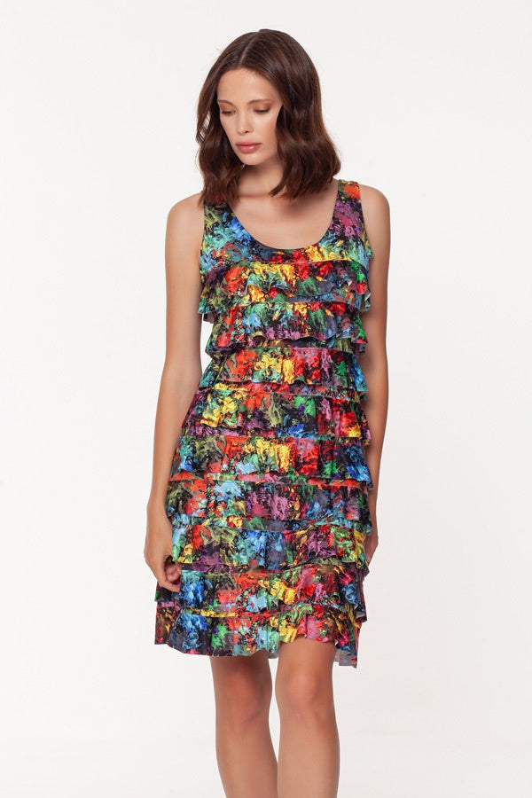 Isle Apparel Kaleidoscope Spandex Dress - S Isle Apparel Kaleidoscope Spandex Dress - S