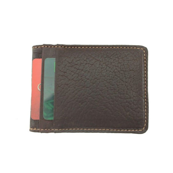 T.B. Phelps Cheyenne Bifold Bison Pocket Wallet/Dark Briar