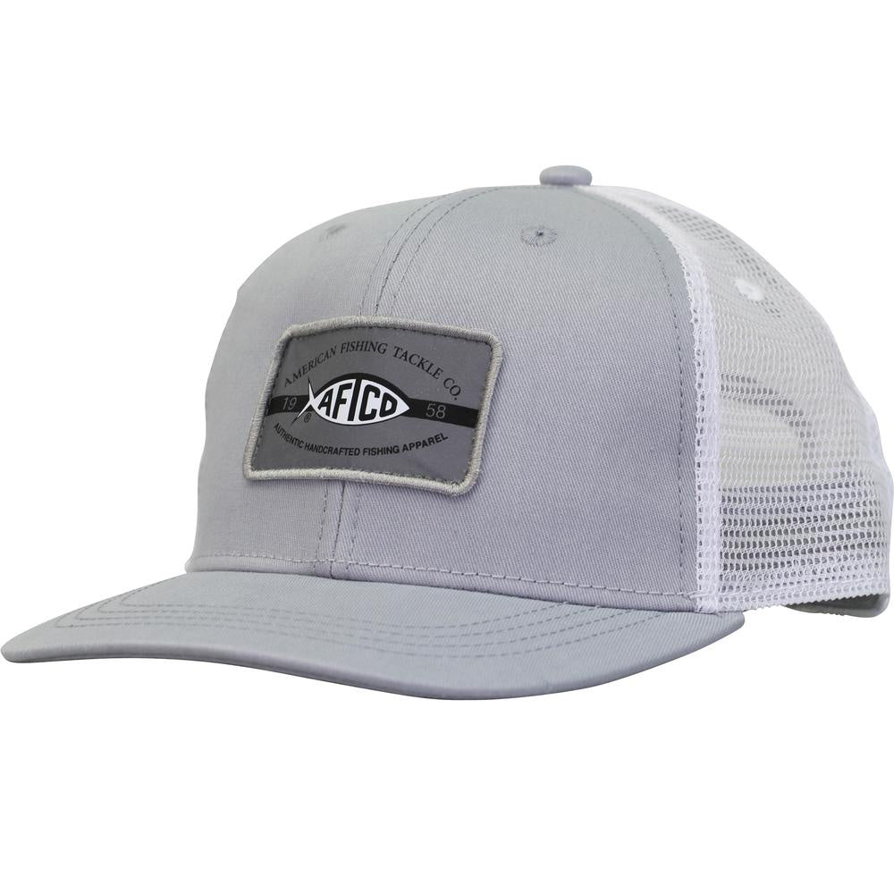 AFTCO Patch Trucker Hat/Light Gray