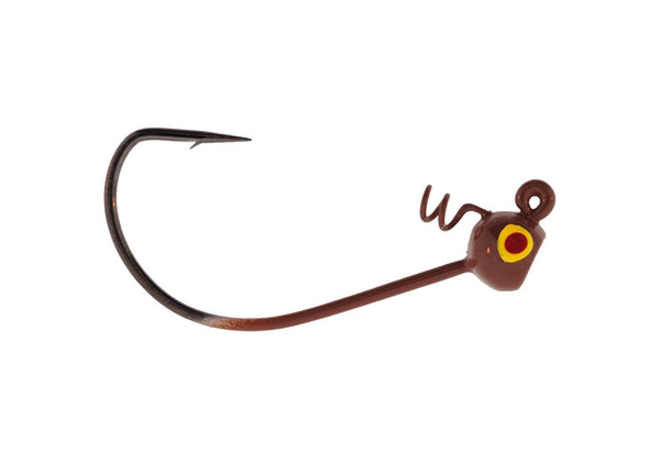 Bass Assassin Wide Gape Shaky Jigheads/Watermelon Red