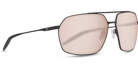 Costa Del Mar Pilothouse Sunglasses - Matte Black+Matte Black/Black/Copper Silver Mirror 580P