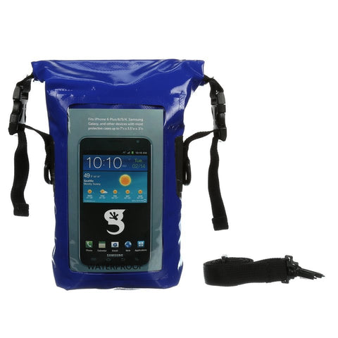 Gecko Brands Waterproof Phone Tote Dry Bag/Royal Blue