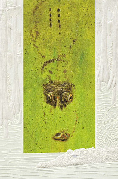 Pumpernickel Press Greeting Card - Gators in Duckweed