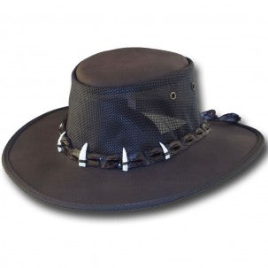 Barmah Hats Outback Crocodile Cooler/Brown #1033MC
