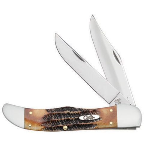 Case Knives 6.5 BoneStag Folding Hunter with Sheath