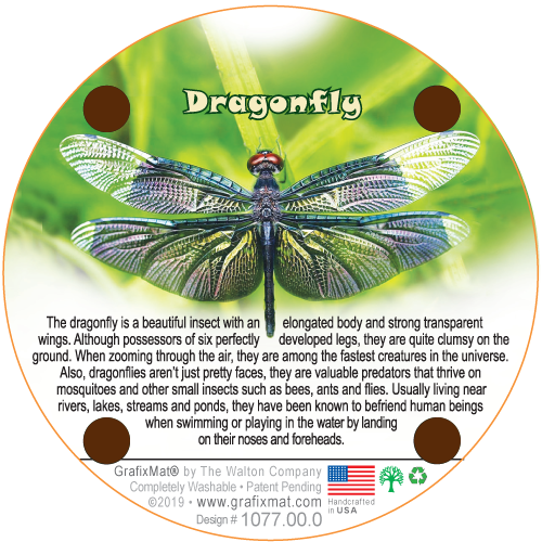 GrafixMat Dragonfly Coaster