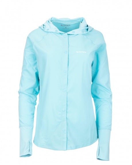 Simms Women's Bicomp LS Fishing Hoody/ Laguna