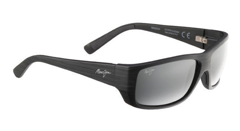 Maui Jim Wassup Sunglasses - Matte Black Wood Grain/Neutral Grey #123-02W