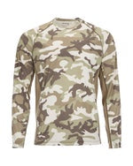 Simms Men's Solarflex LS Crewneck / Woodland Camo Sandbar