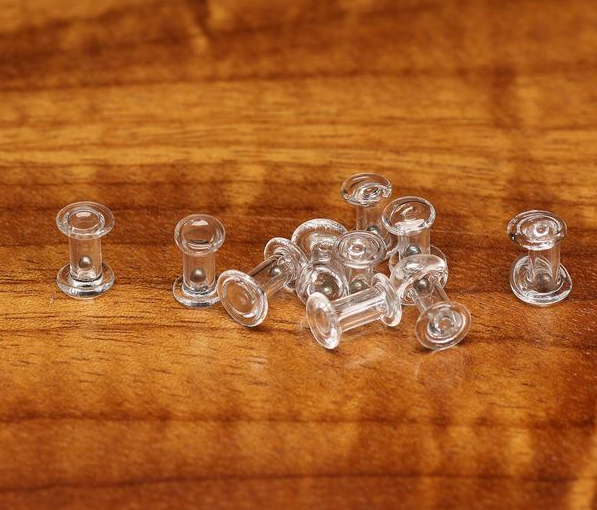 Hareline Flat End Eye Glass Rattles