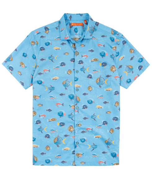 Tori Richard Men's Hi School SS Shirt/Surf
