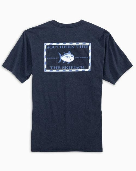Southern Tide Men's Heathered Original Skipjack T-Shirt / Heather True Navy