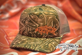 Estrada BC Camo Hat Orange Back #500-115