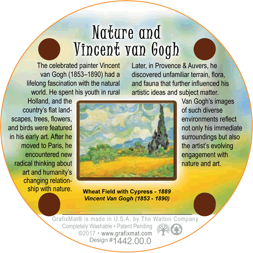 GrafixMat Nature & Vincent Van Gogh Coasters