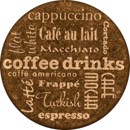 Grafixmat Coffee Drinks Coasters