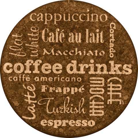 Grafixmat Coffee Drinks Coasters