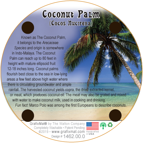 GrafixMat Royal Palm Coaster