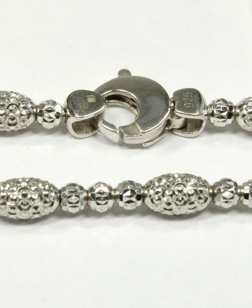 Officina Bernardi Silver Oval 36" Necklace