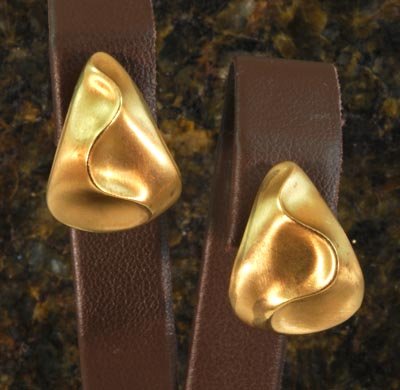 Gold Matte Finish Earrings