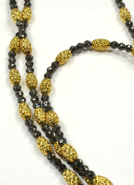 Officina Bernardi Black & Rose 36" Necklace