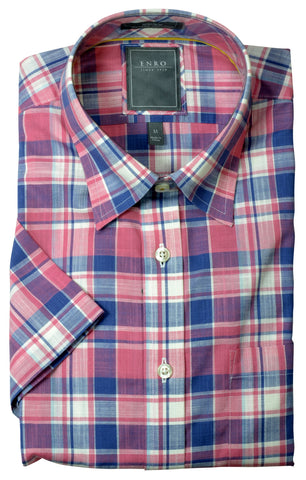 Enro Men's LS No-Iron Sport Shirt/Pink Berry #181734455