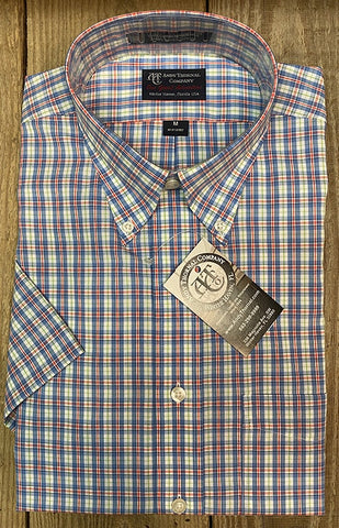 Andy Thornal SS Wrinkle Free Traditional Fit Sport Shirt/Judge Red