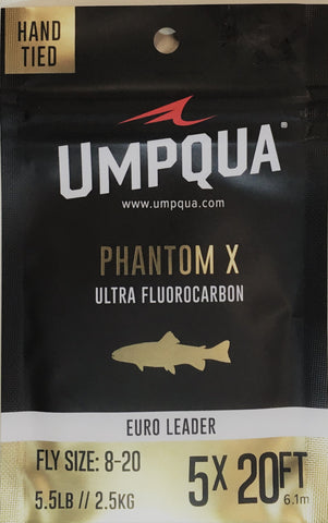 Umpqua Phantom X Euro Leader 5X 20ft