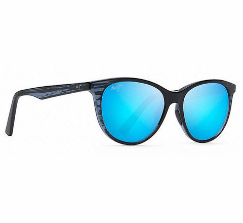 Maui Jim Cathedrals Sunglasses - Blue Black Stripe/Blue Hawaii #B782-03S