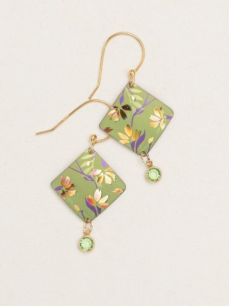 Holly Yashi Garden Sonnet Green Earrings
