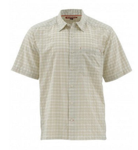 Simms Men's Morada SS Shirt/Pale Khaki Plaid