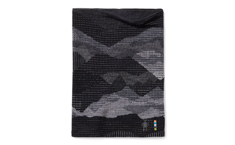 Smartwool Thermal Merino Reversible Pattern Neck Gaiter / Black Mountain Scape