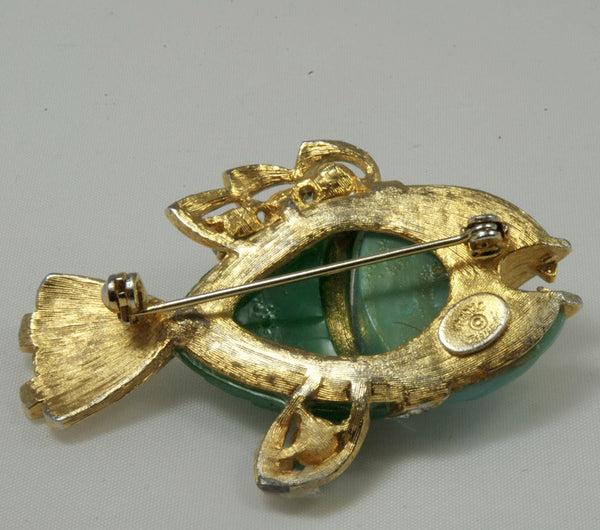 Jade Kenneth J. Lane Fish Broach