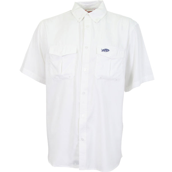 AFTCO Men's Rangle SS Tech Shirt/White