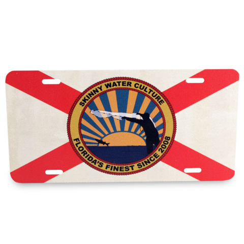 Skinny Water Culture Florida Native License Plate