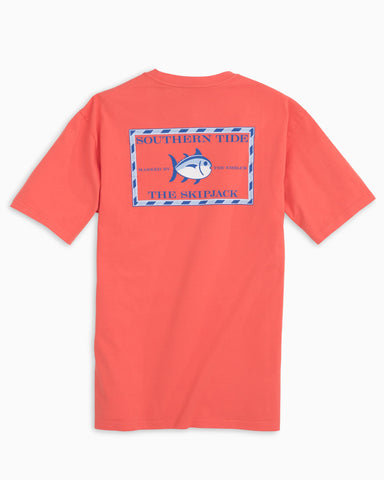 Southern Tide Original Skipjack T-Shirt/Hot Coral