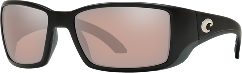 Costa Del Mar Blackfin Sunglasses - Matte Black/Silver Mirror 580G