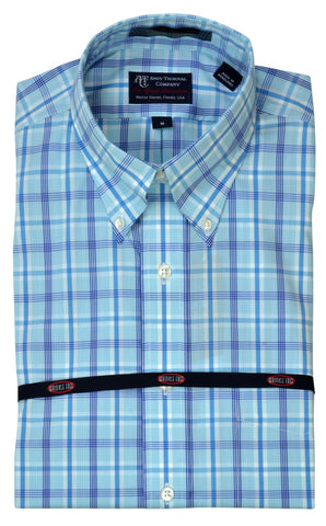 Andy Thornal Men's LS Woven Sport Shirt/Aqua #213281-44